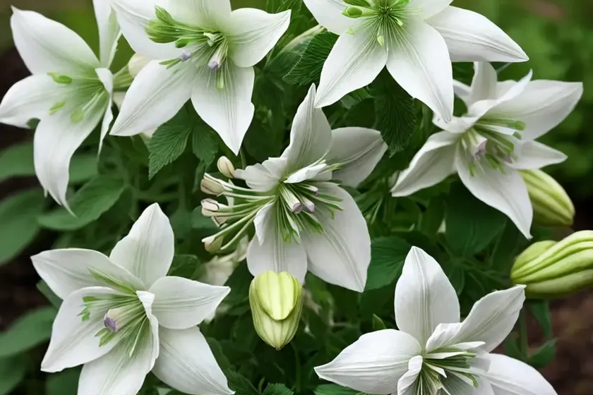 Aquilegia vulgaris var. stellata ‘green apples’ (columbine) — photo 2
