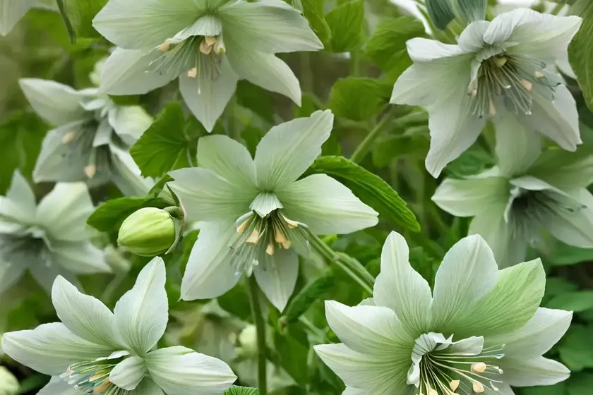 Aquilegia vulgaris var. stellata ‘green apples’ (columbine) — photo 3