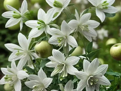 Aquilegia Vulgaris Var. Stellata ‘Green Apples’ (Columbine)