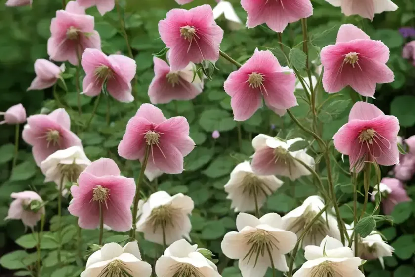 Aquilegia vulgaris ‘winky rose-rose’ (columbine) — photo 2