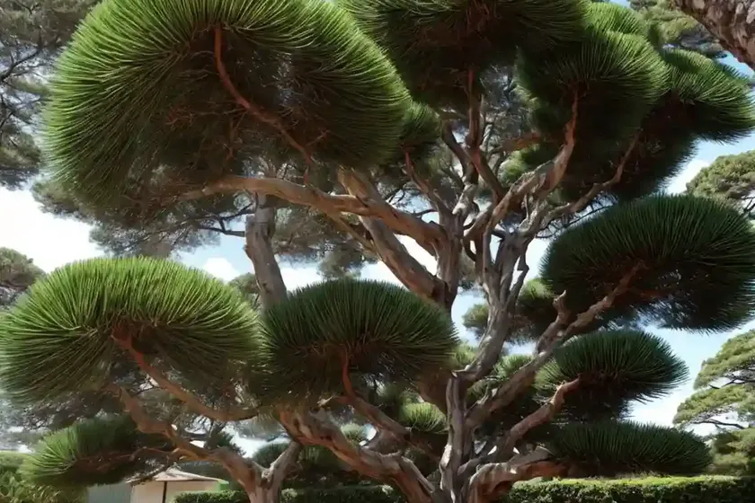 Araucaria angustifolia (brazilian pine tree)
