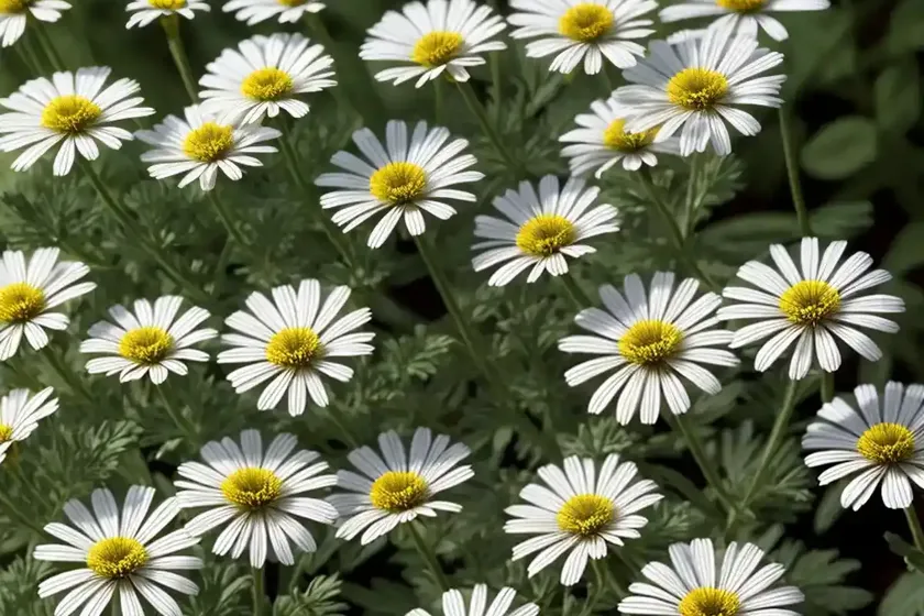 Argyranthemum frutescens vanilla butterfly� (marguerite)