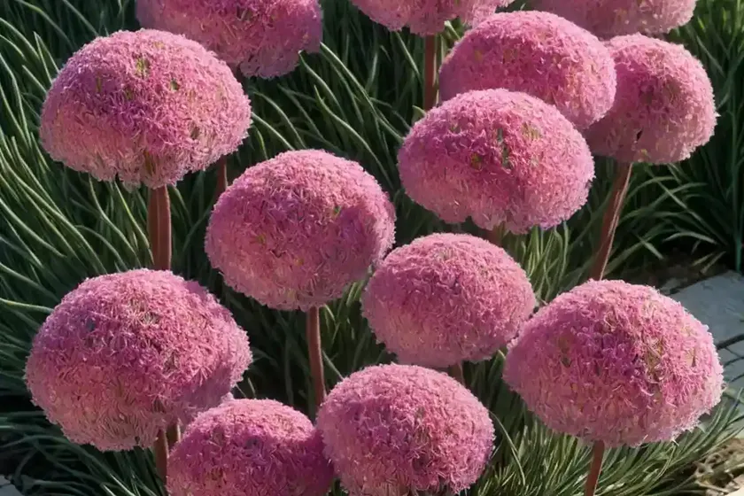 Armeria pseudarmeria ‘ballerina red’ (great thrift) — photo 2