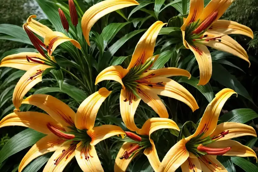Asiatic lily (lilium auratum) — photo 2