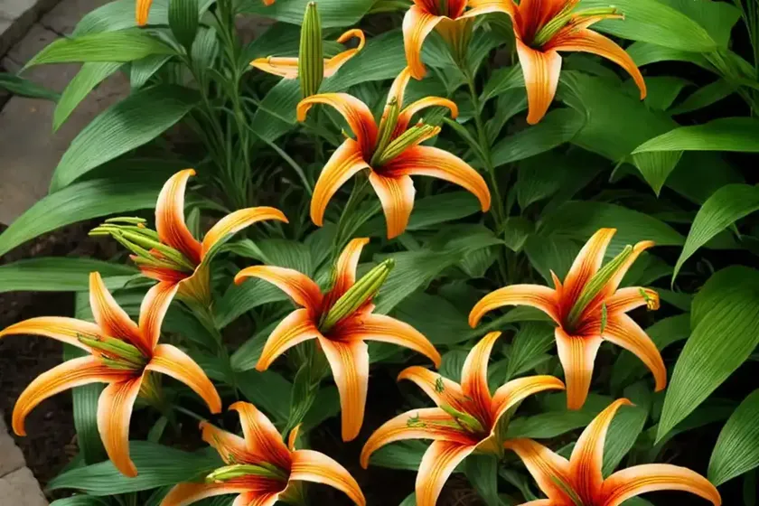 Asiatic lily (lilium auratum) — photo 3