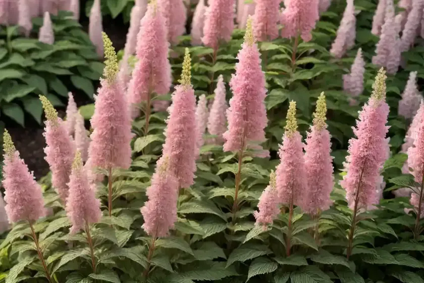 Astilbe thunbergii ‘chocolate shogun’) — photo 2