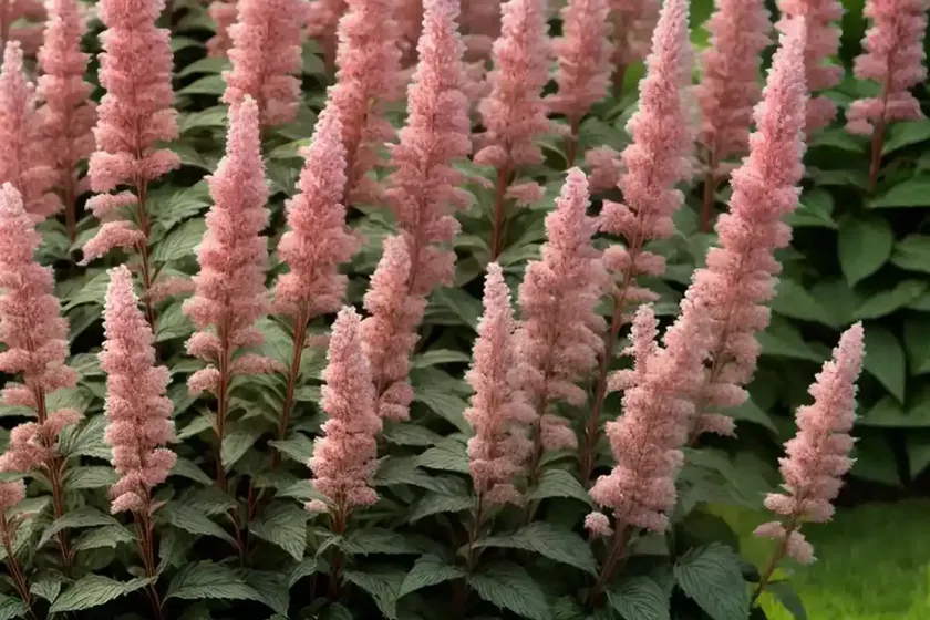 Astilbe thunbergii ‘chocolate shogun’) — photo 3