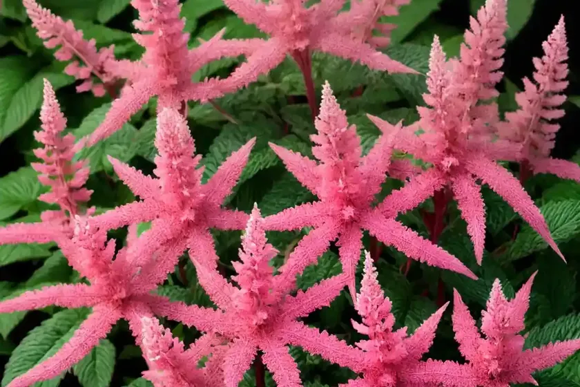 Astilbe younique carmine (japonica hybrid) — photo 3