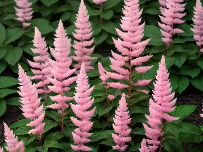 Astilbe Younique Carmine (Japonica Hybrid)
