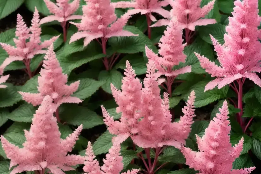 Astilbe younique pink (japonica hybrid) — photo 3