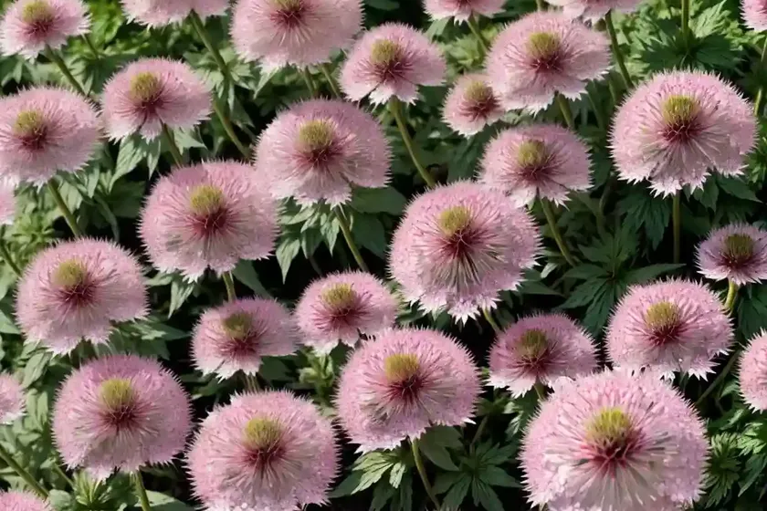 Astrantia major ‘claret’ (great masterwort) — photo 2