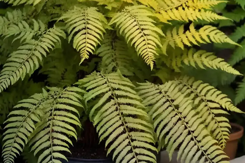 Autumn fern (dryopteris erythrosora) — photo 2