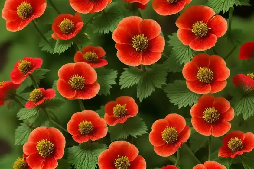 Avens (geum ‘cherry bomb’)