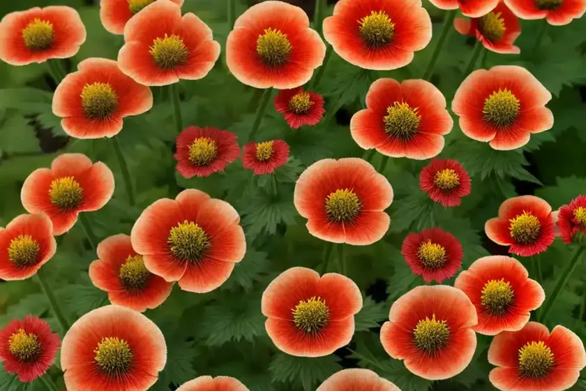 Avens (geum coccineum) — photo 2