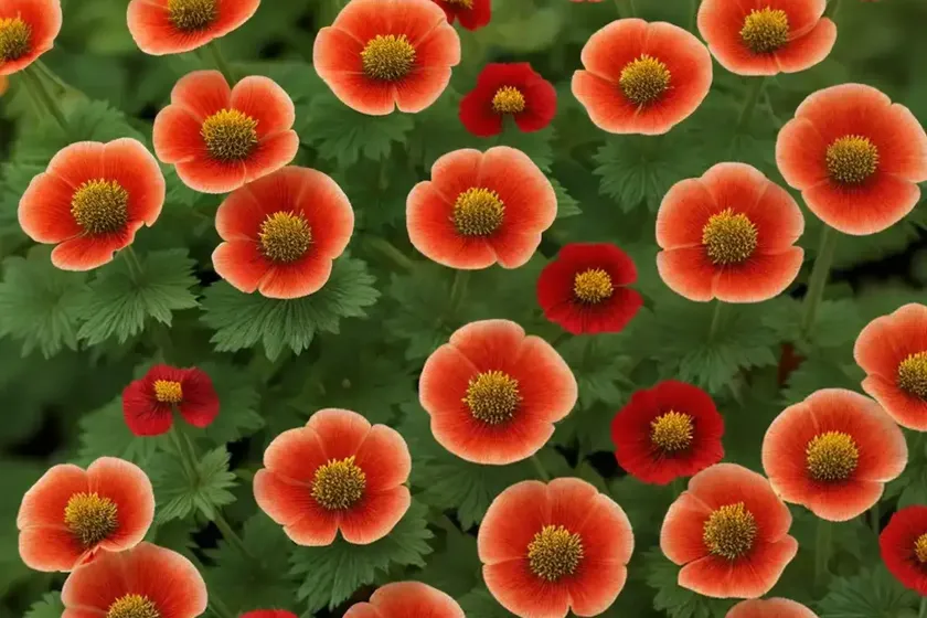 Avens (geum coccineum) — photo 3