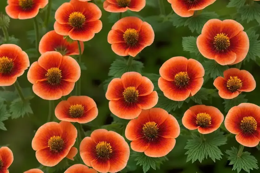 Avens (geum coccineum)