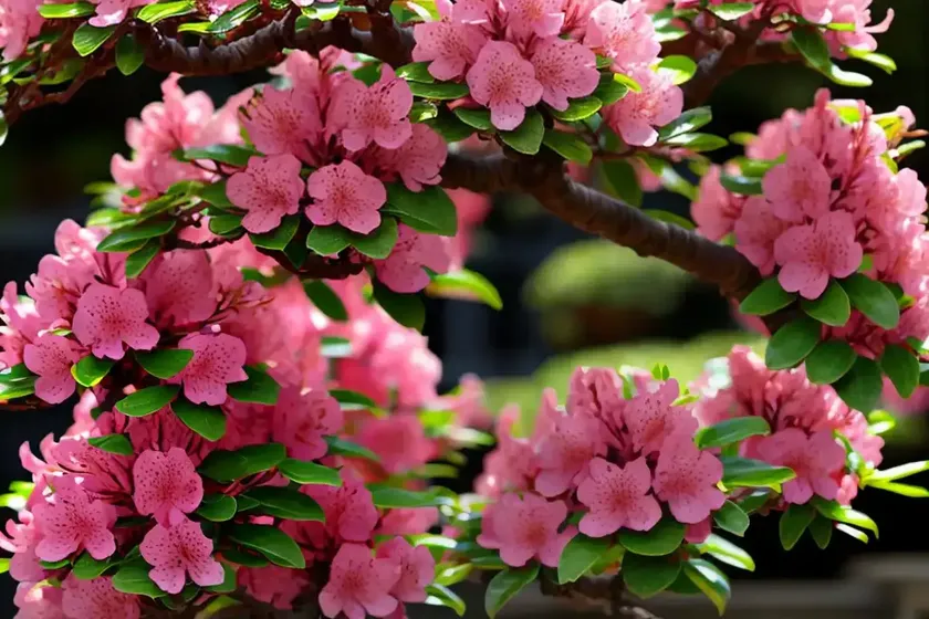 Azalea bonsai (rhododendron indicum) — photo 3