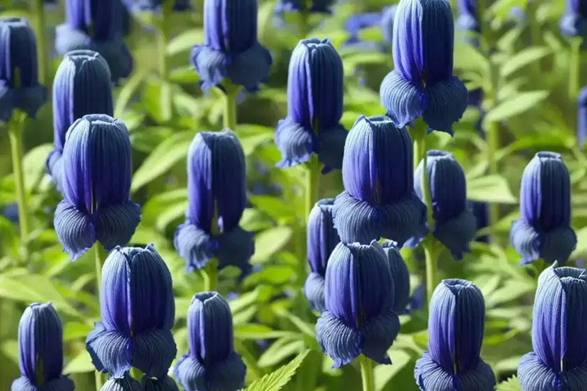 Azure monkshood (aconitum carmichaelii var. angustius) — photo 2