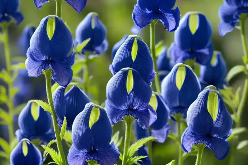 Azure monkshood (aconitum carmichaelii var. angustius) — photo 3