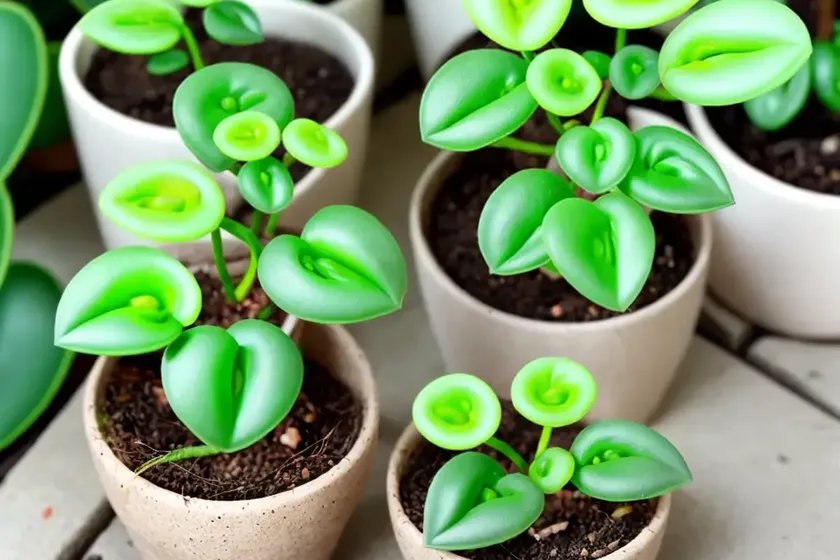 Baby rubber plant (peperomia obtusifolia)