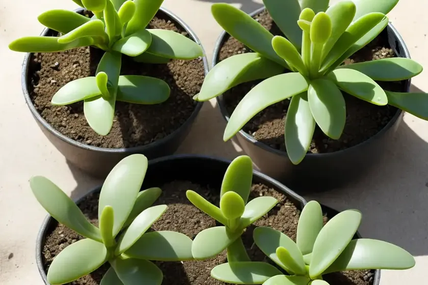 Baby toes plant (fenestraria rhopalophylla) — photo 3