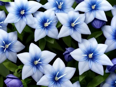 Balloon Flower (Platycodon Grandiflorus ‘Astra Semi-Double Blue’)