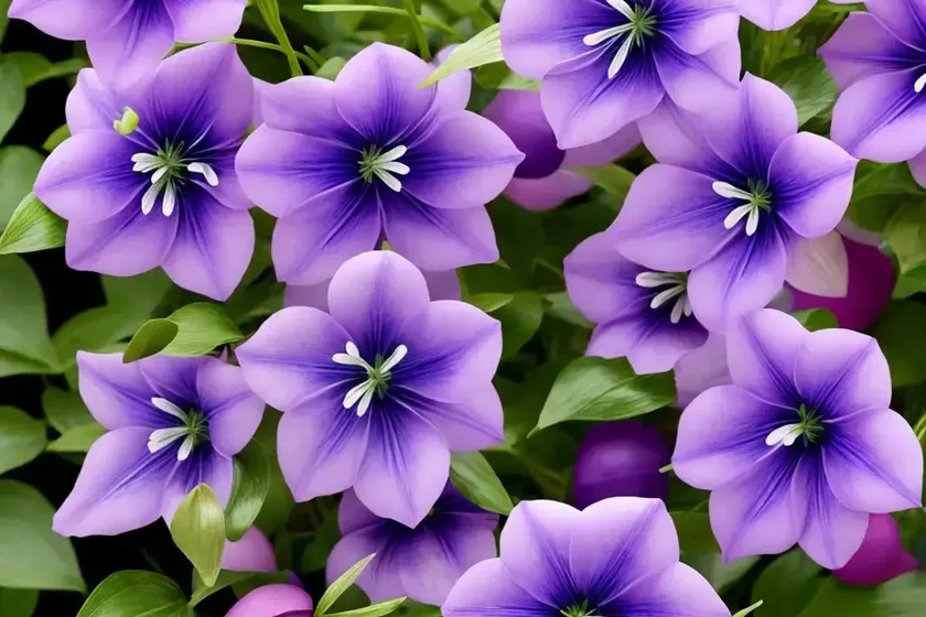 Balloon flower (platycodon grandiflorus ‘misato purple’) — photo 3