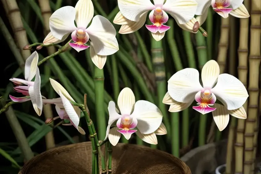 Bamboo orchid (arundina graminifolia) — photo 3