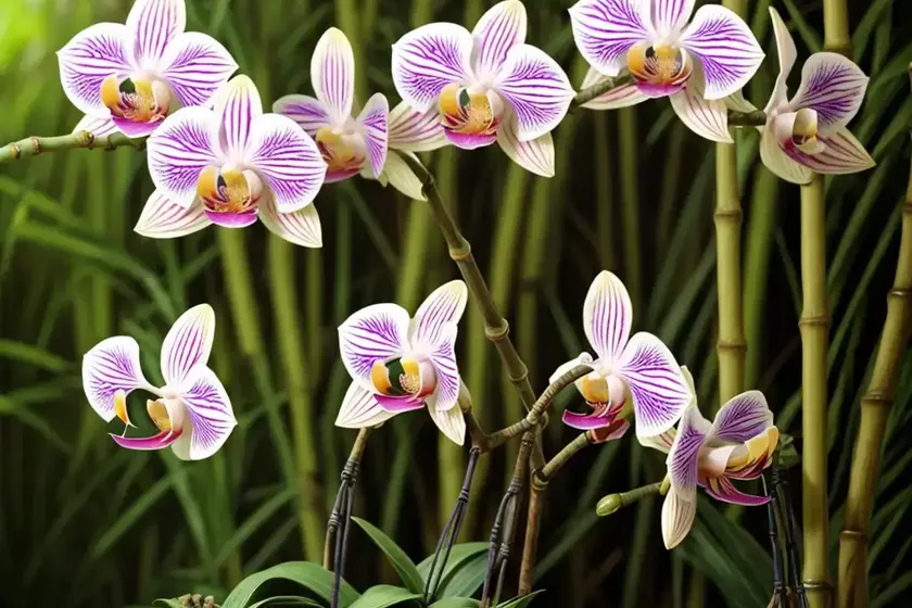 Bamboo orchid (arundina graminifolia) — photo 3