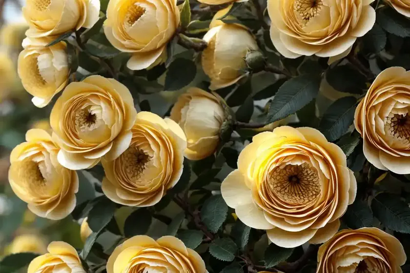 Banksia rose (rosa banksiae ‘lutea’) — photo 3