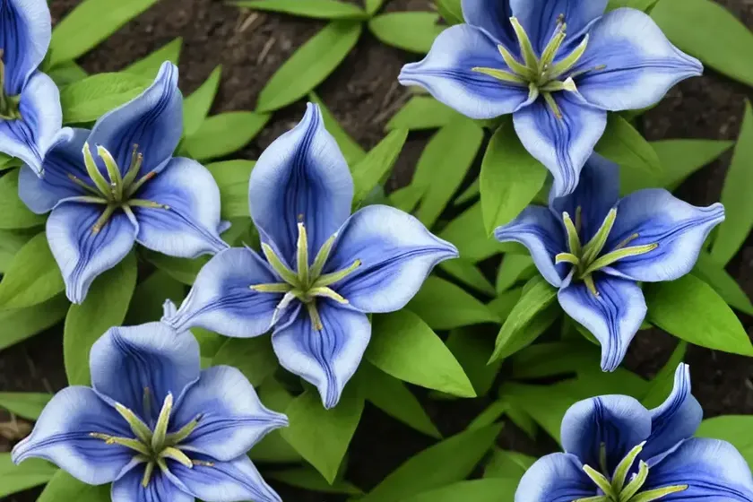 Bavarian gentian (gentiana bavarica)