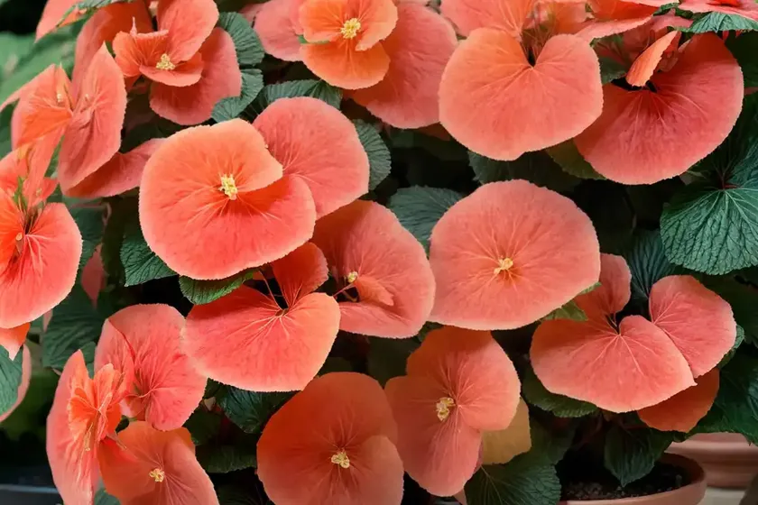 Begonia (begonia ‘curly fireflush’) — photo 3