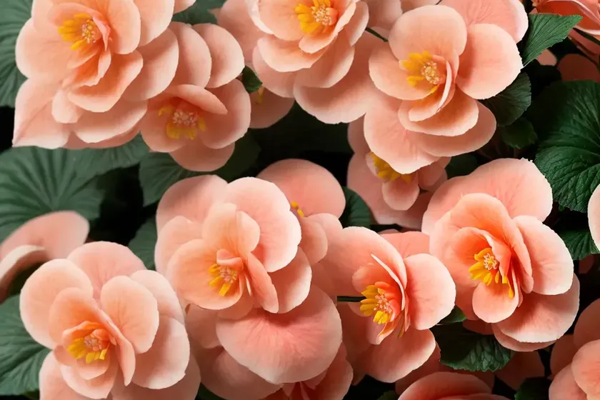 Begonia (begonia tuberosa ‘fortune peach shades’) — photo 2