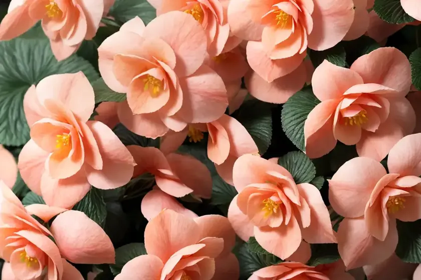 Begonia (begonia tuberosa ‘fortune peach shades’) — photo 3