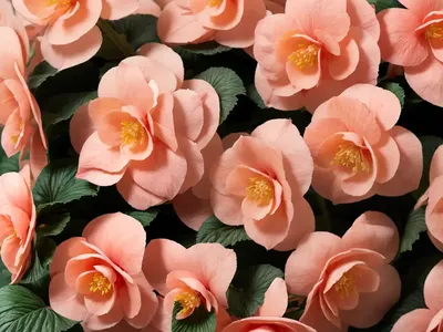Begonia (Begonia Tuberosa ‘Fortune Peach Shades’)