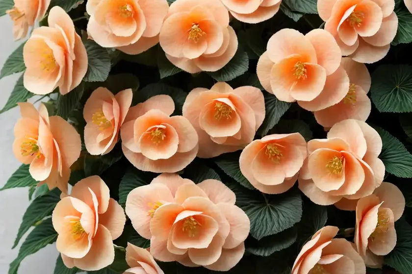 Begonia ‘hanging basket apricot’) — photo 2