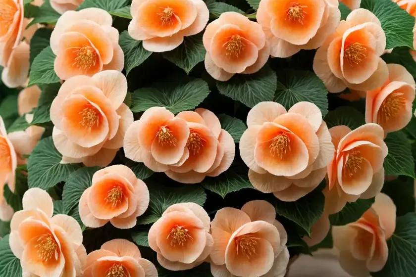 Begonia ‘hanging basket apricot’) — photo 3