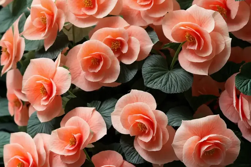 Begonia ‘Roseform Orange’) — photo 2