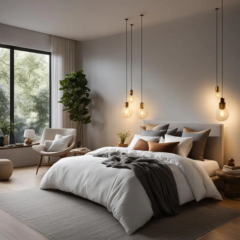 Bedroom pendant lights