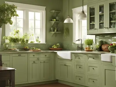 Best Sage Green Paint for Kitchen Cabinets