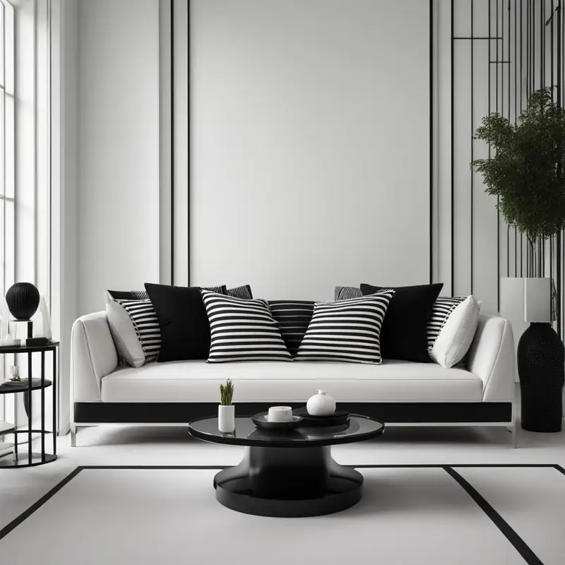 Contrasting shades sofa