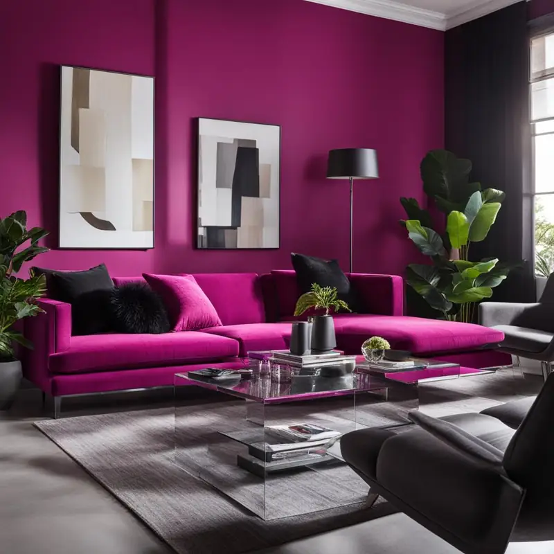 Magenta sofa