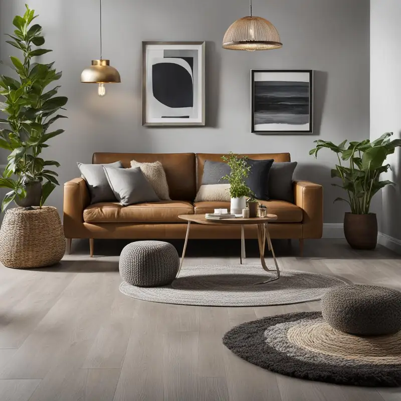 Gray floor wall color ideas