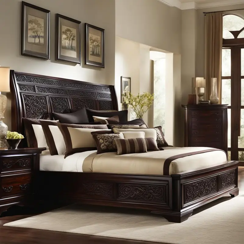 Rosewood bed frame