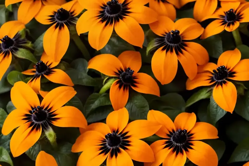 Black-eyed susan (thunbergia alata ‘orange wonder’) — photo 2