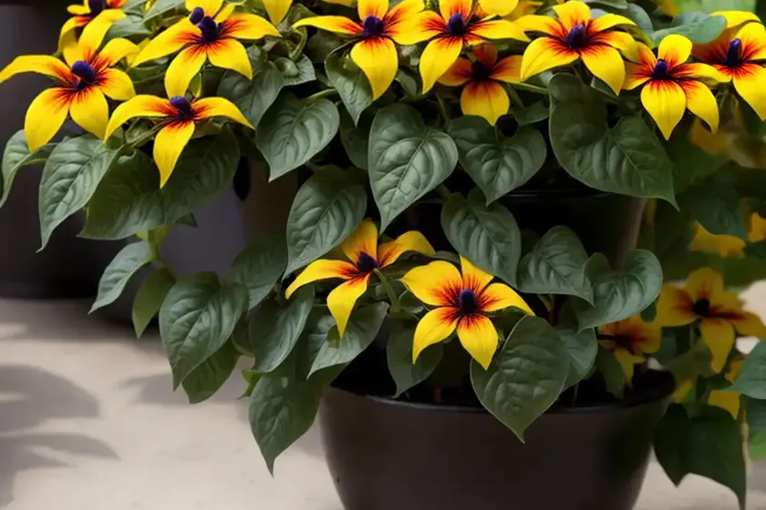 Black-eyed susan vine (thunbergia alata) — photo 3
