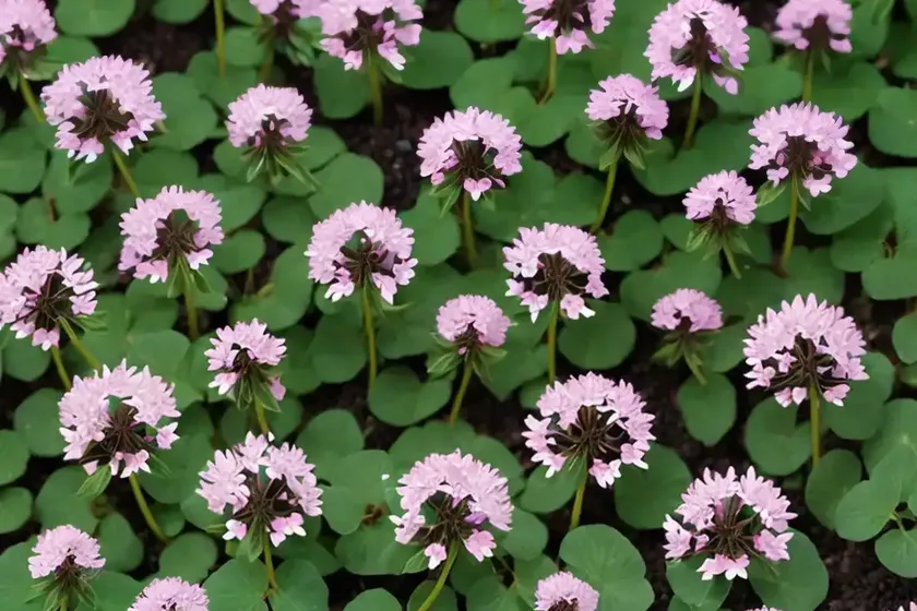 Black leaved clover (trifolium repens ‘purpurascens quadrifolium’) — photo 3