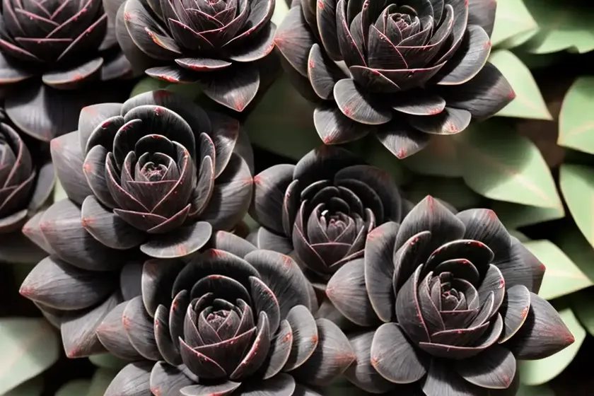 Black rose (aeonium arboreum zwartkop’s’) — photo 2