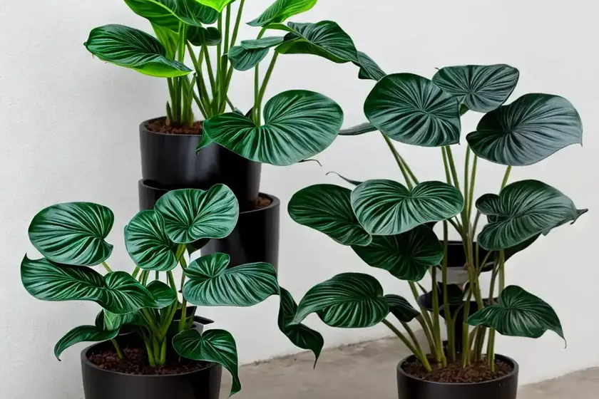 Black stem elephant ear plant (alocasia macrorrhiza) — photo 3