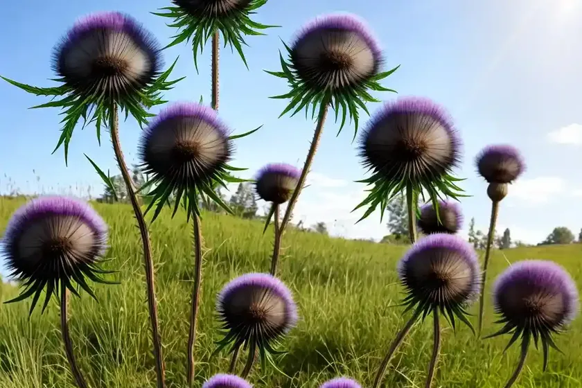 Black thistle (cirsium vulgare) — photo 2
